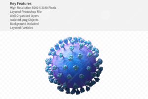 covid 19 corona virus 3d concept