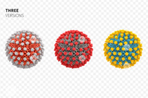 Corona Virus 3d Render