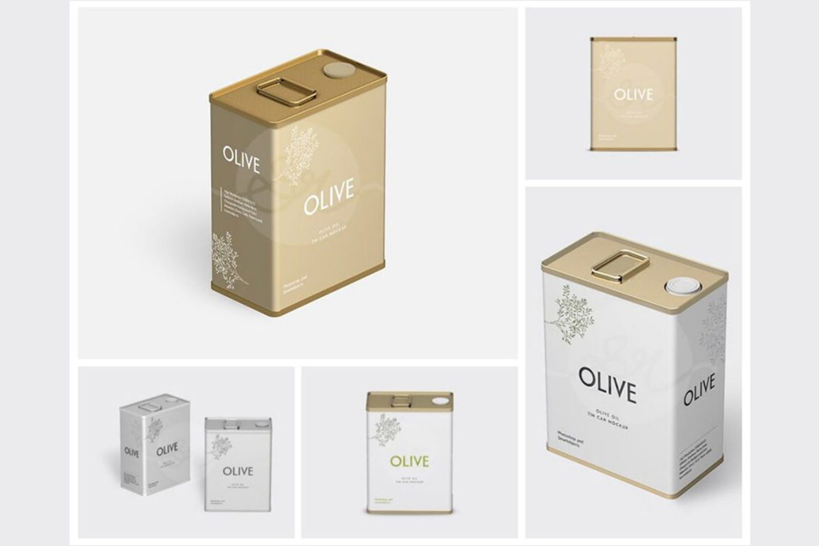 Olive Can Mockup Bundle