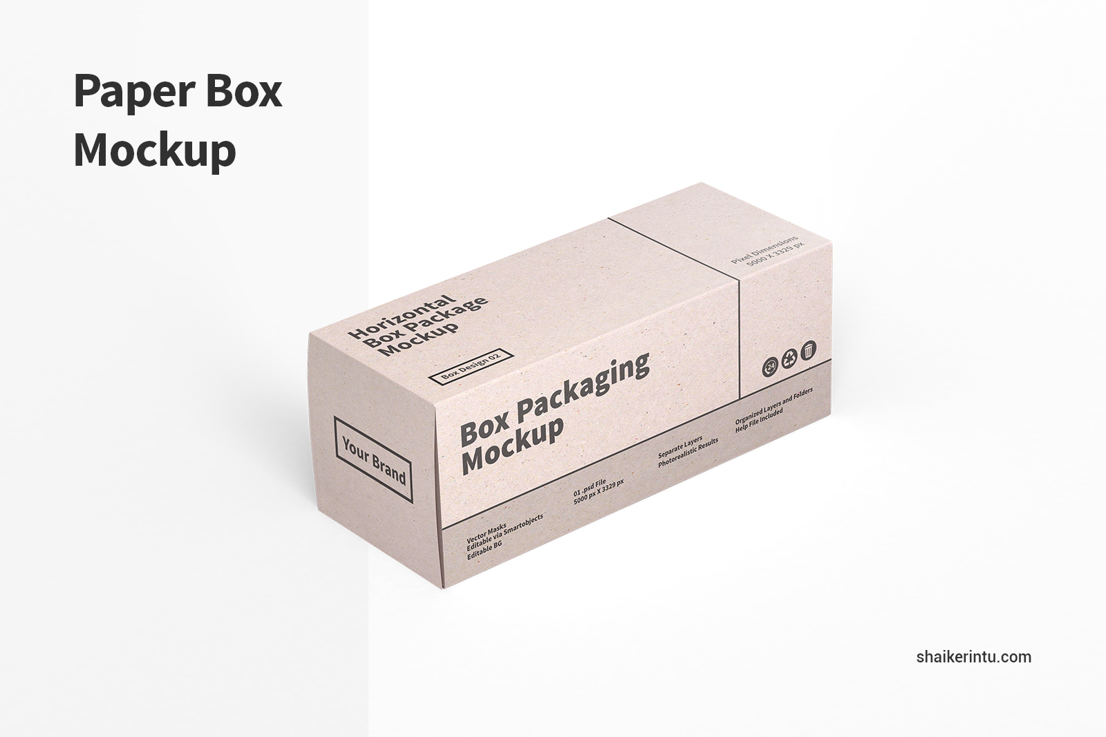 Download Rectangular Paper Box Mockup Shaikerintu Com PSD Mockup Templates