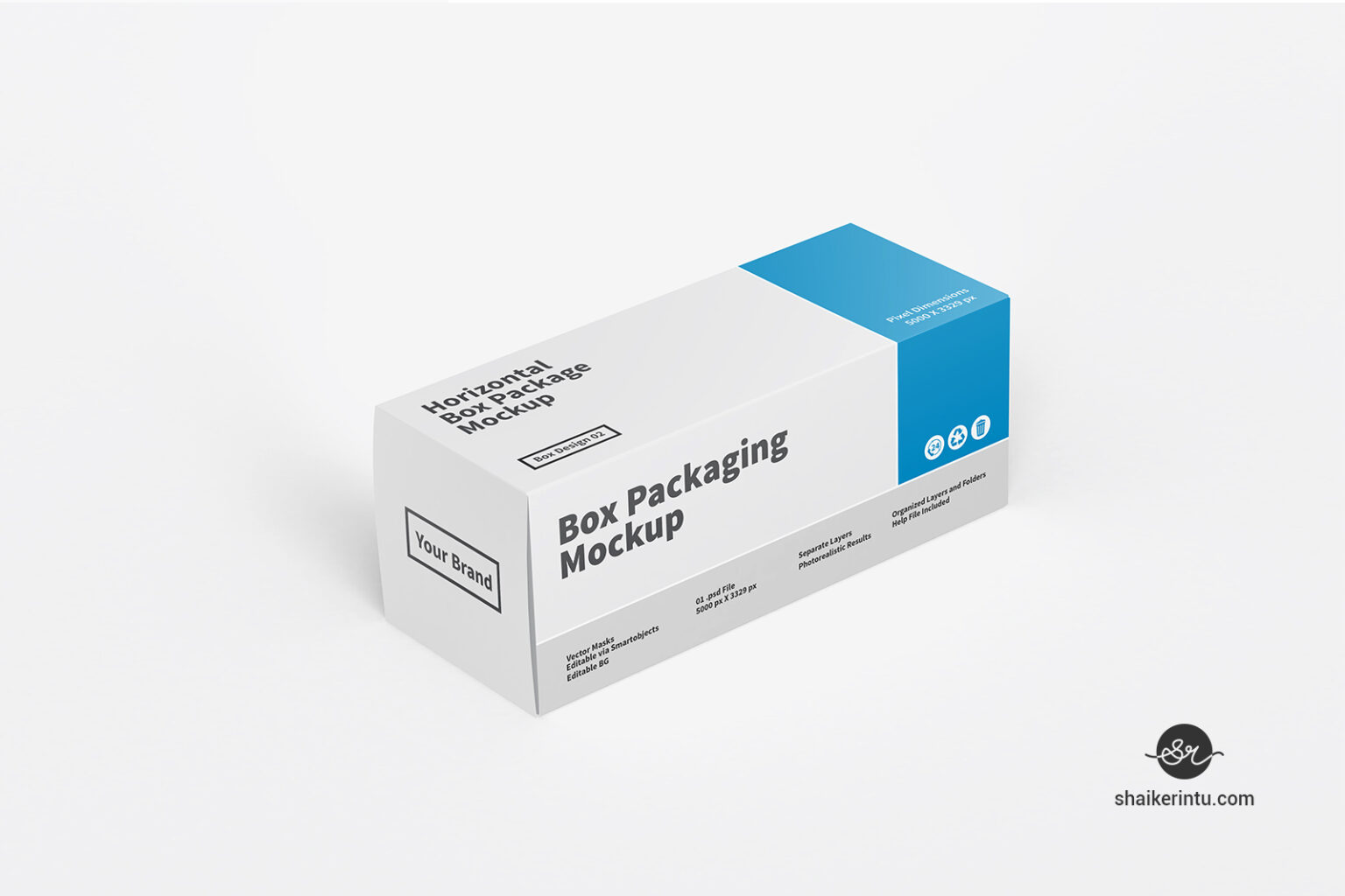 Rectangular Paper Box Mockup | shaikerintu.com