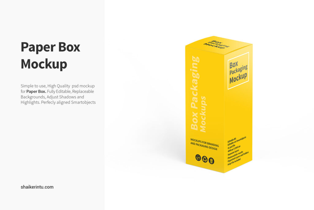 Paper Box Mockup | shaikerintu.com