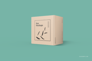 cardboard product delivery box mockups