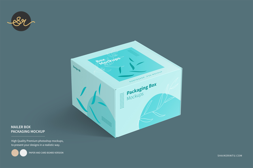 Mailing Box Packaging Mockup 6B | shaikerintu.com