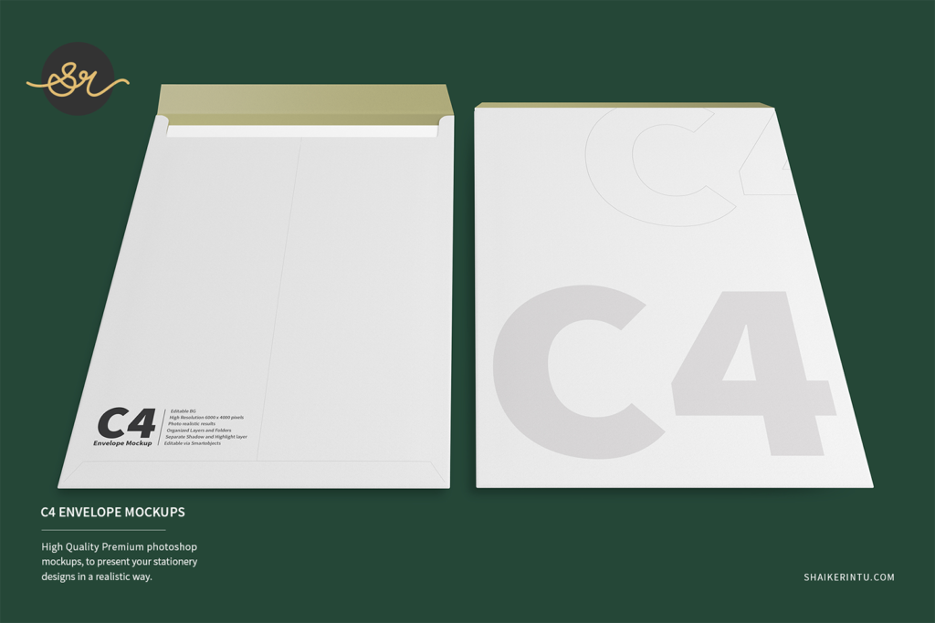 C4 Envelope Mockup 7D | shaikerintu.com