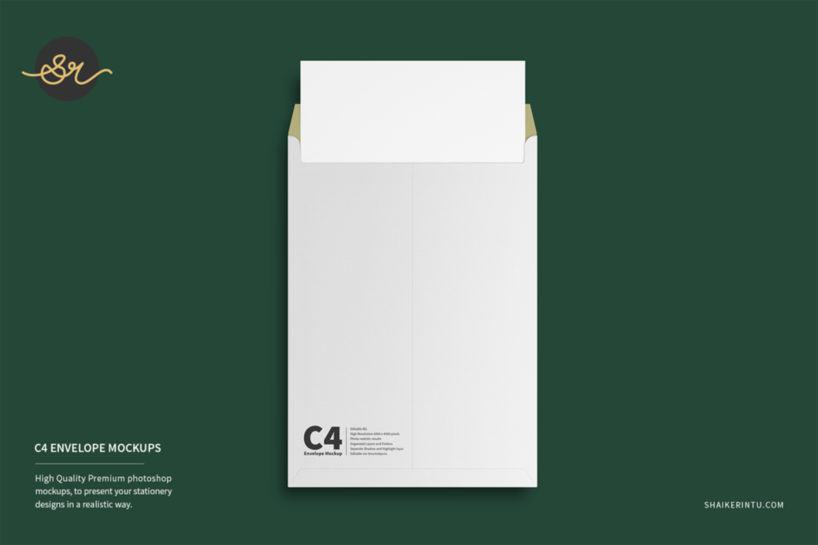 C4 Envelope Mockup 7F | shaikerintu.com