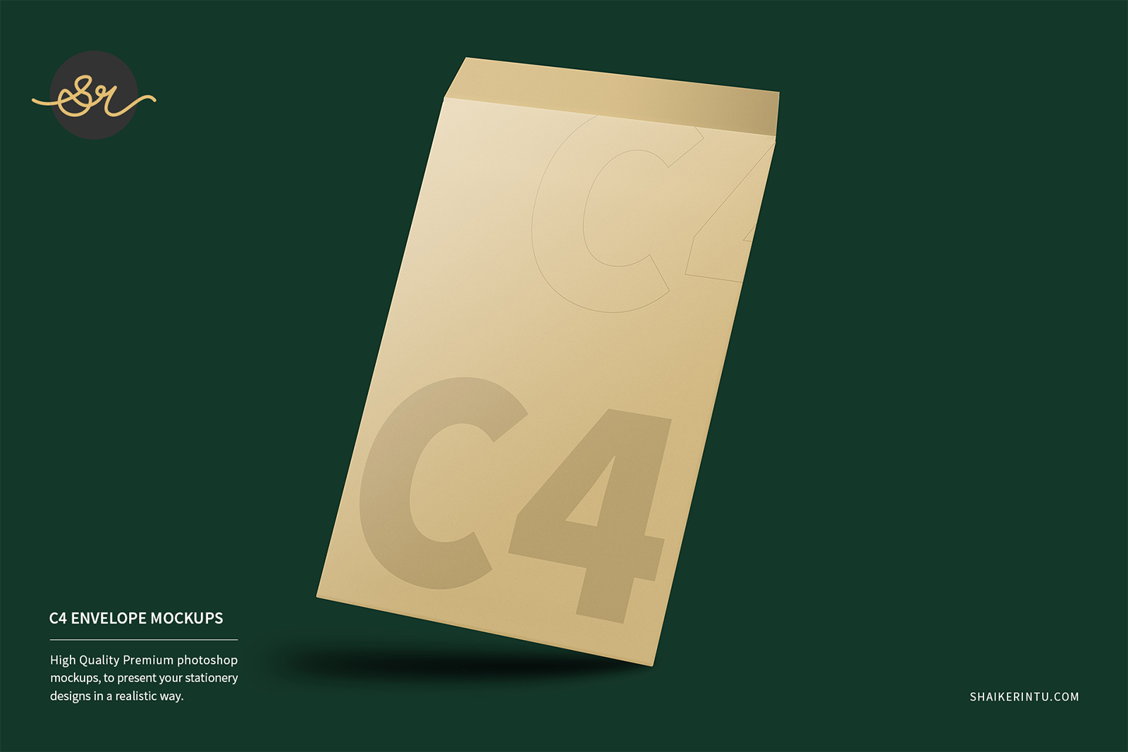 c4 envelope mockups