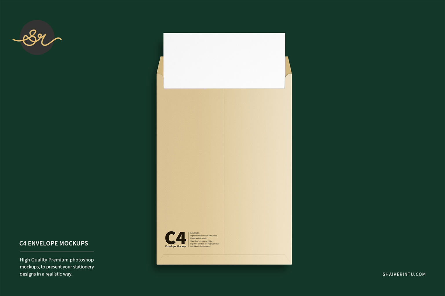 C4 Envelope Mockup 7A | shaikerintu.com