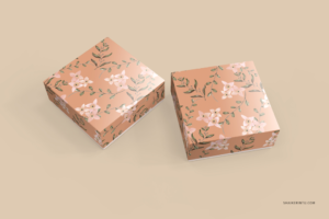 sqaure box packaging design mockups