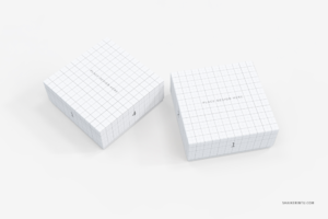 Seamless Square box packaging mockup