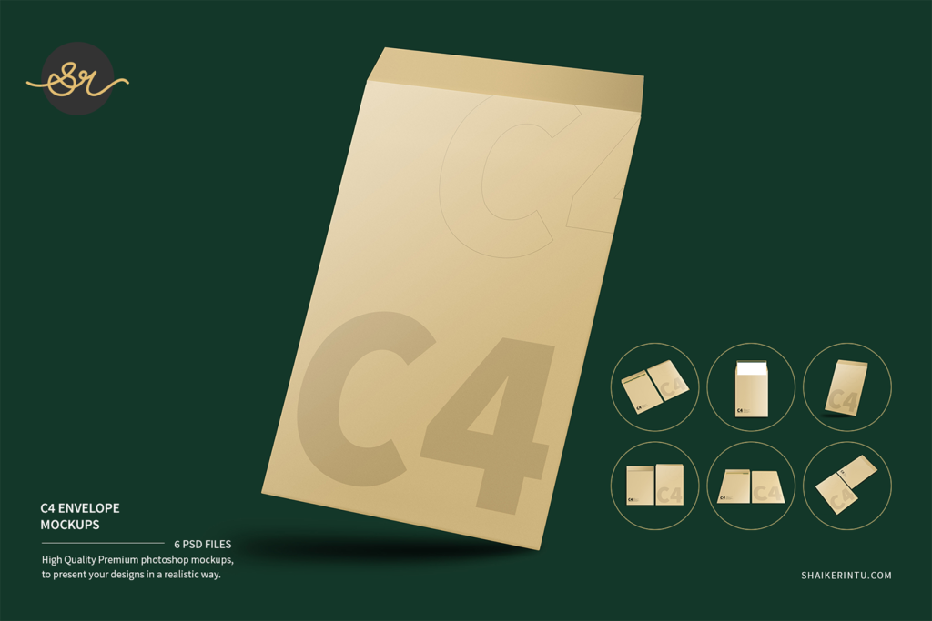 C4 Envelope Mockups | shaikerintu.com