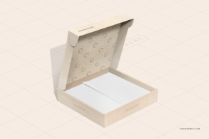 luxury blank craft paper box mockups