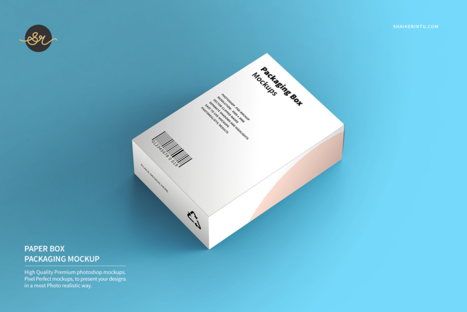 Modern Paper Box Layout Mockups