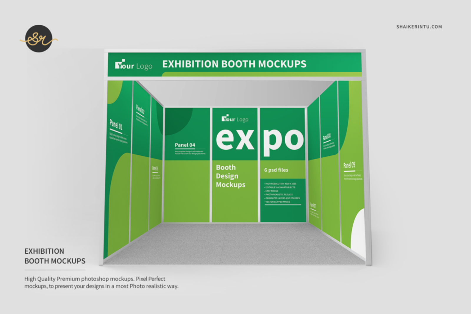 Exhibition Booth Designs Mockups