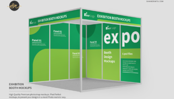 Tradeshow Booth Visuals Mockups